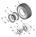 Page O Diagram and Parts List for 13B-325-401 2001 Yard Man Lawn Tractor